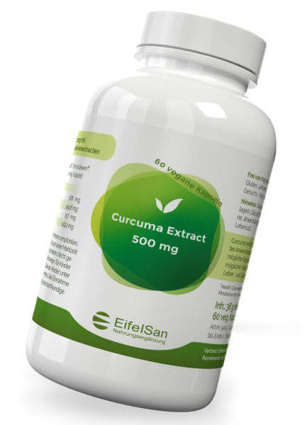 Curcuma Extrakt 500 mg - 60 Kapseln Curcumin C3 Complex® + BCM-95®
