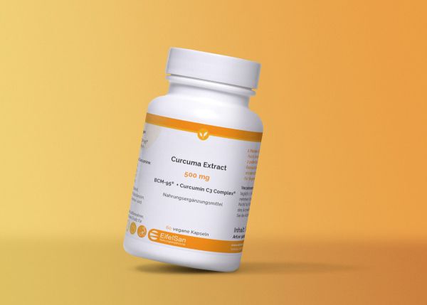 Curcuma Kapseln: Curcuma Extract BCM-95® + Curcumin C3 Complex® 500 mg hochdosiert