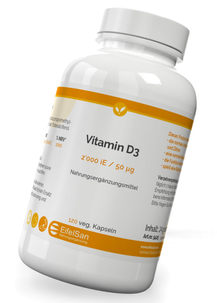 Vitamin D3 2000 iE / 50 µg - 120 Kapseln