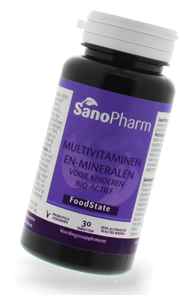 Kinder Multi-Vitamin-Mineralien - 30 Tabletten bioaktiv zuckerfrei