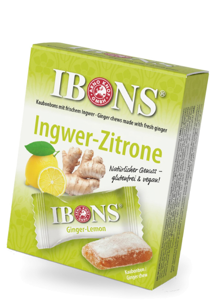 IBONS Ingwer Lemon Kaubonbons