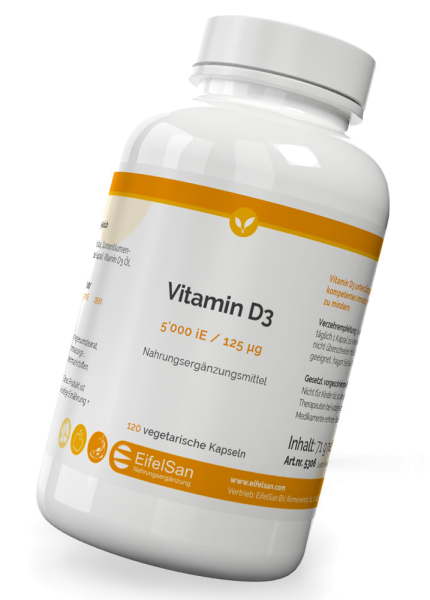 Vitamin D3 5000 iE - 120 Kapseln