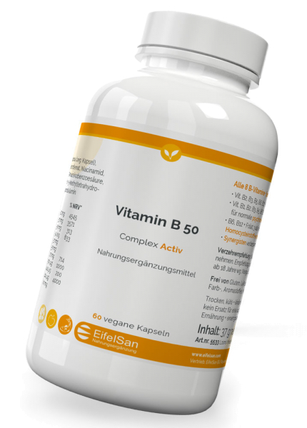 Vitamin B50 Komplex Aktiv - 60 Kapseln mit PABA