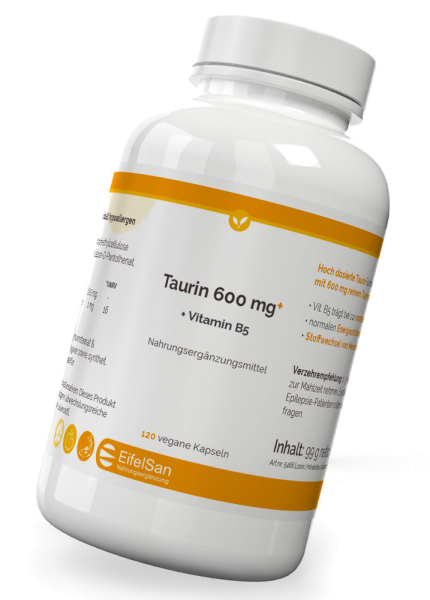 Taurin 600 mg vegan - 120 Kapseln
