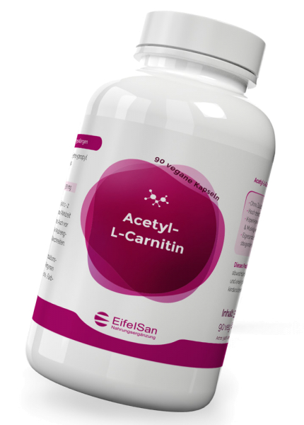 Acetyl-L-Carnitin 500 mg - 90 Kapseln mentale Energie