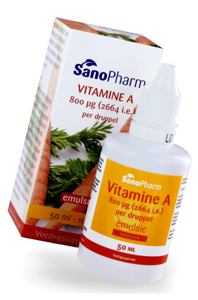 Emulsan Vitamin A 800 µg pro Tropfen - 50 ml Emulsion