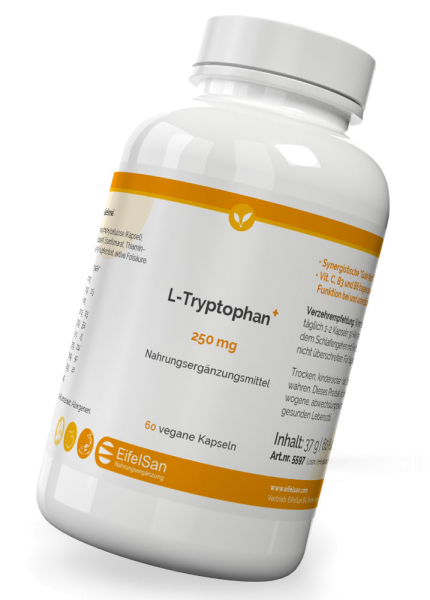 L-Tryptophan 250 mg Plus - 60 Kapseln mit 9 Vitalstoffen