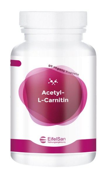 Acetyl-L-Carnitin 500 mg - 90 Kapseln mentale Energie