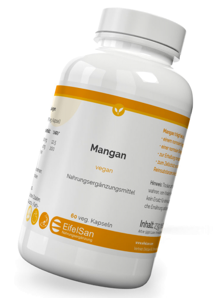 Mangan 4 mg - 60 Kapseln energetisiertes Mangancluconat