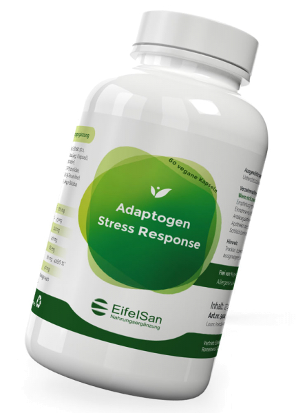 Adaptogen Stress Response - 60 vegane Kapseln mit 6 Kräutern