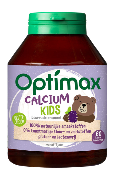 Kinder Calcium - 60 Kautabletten mit Vitamin D3 + K1