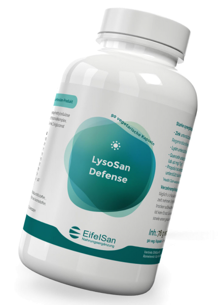 LysoSan Lysin Defense - 90 Kapseln mit Zink, Propolis, Bioflavonoiden