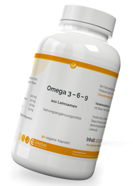 Omega-3-6-9 aus Leinsamen - 90 Kapseln